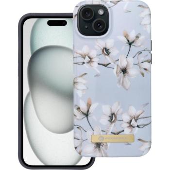 Forcell F-PROTECT Mirage (Spring Flowers) MagSafe-kompatibilis tok iPhone 15 Plus - kék kép