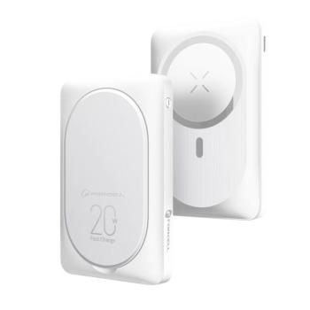 Forcell F10K2 F-Energy Magsafe kompatibilis powerbank kitámasztóval 10 000mAh 20W - fehér kép