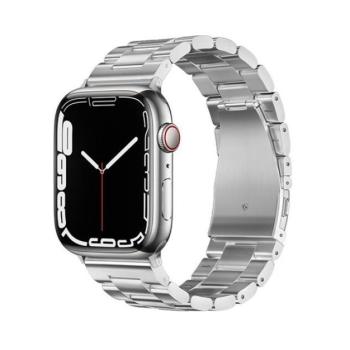 Forcell FA10 Apple Watch 42/44/45/49mm fém szíj, ezüst kép