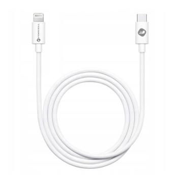 FORCELL kábel Type-C kábel 8 pólusú Power Delivery PD20W C291 TUBE fehér 1 méteres FORCELL kábel Type-C kábel 8 pólusú tápegységhez C291 TUBE fehér 1 méter kép