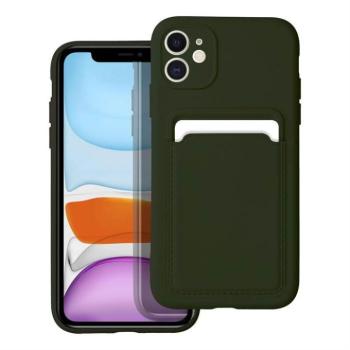 Forcell kártya tok iPhone 11 zöld kép