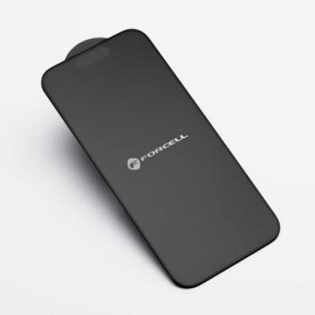 Forcell Matt Glass edzett üveg fekete szegéllyel iPhone 13 Pro/14 kép