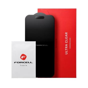 Forcell Matt Glass edzett üveg fekete szegéllyel iPhone 13 kép