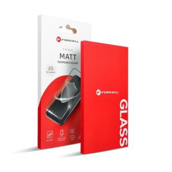 Forcell Matt Glass edzett üveg fekete szegéllyel iPhone 15 Pro kép