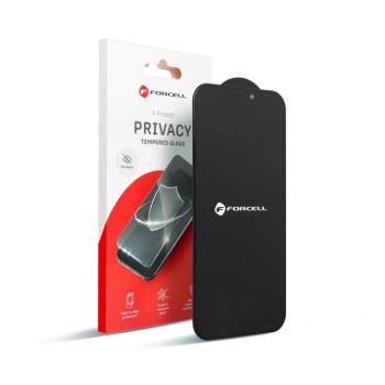 Forcell Privacy Glass betekintésvédett edzett üveg fekete szegéllyel iPhone 12 Pro Max kép