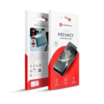 Forcell Privacy Iphone 15 Pro Max betekintésgátló kijelzővédő üvegfólia, fekete kép