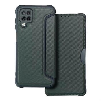 Forcell Razor flipes tok Samsung A12 sötétzöld kép