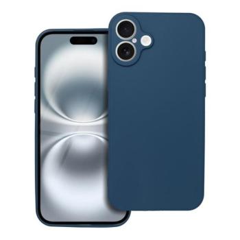 Forcell Soft iPhone 16 Plus szilikon tok, sötétkék kép