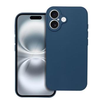 Forcell Soft iPhone 16 szilikon tok, sötétkék kép
