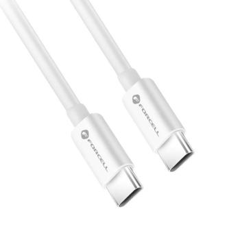 FORCELL Type-C kábel C do Type-C QC4.0 5A/20V PD100W C339 2m fehér kép