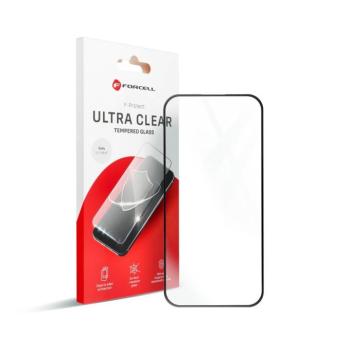 Forcell Ultra Clear Glass edzett üveg fekete szegéllyel Xiaomi Redmi 14C kép