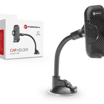 Forcell univerzális műszerfalra/szélvédőre helyezhető PDA/GSM autós tartó - Forcell Carbon Car Holder 17 cm - fekete kép