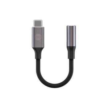 Forever AJC-01 3,5mm jack - USB-C audio adapter - fekete kép