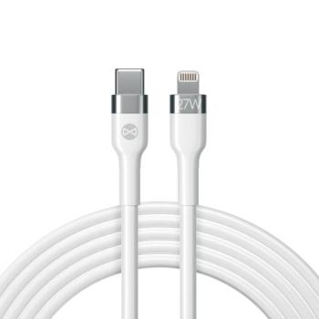 Forever Flexible MFi Type-C - Lightning kábel 27W 1m - fehér kép