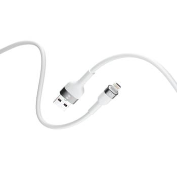 Forever Flexible USB-A - Lightning kábel 2.4A 1m - fehér kép