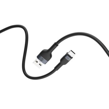 Forever Flexible USB-A - Type-C kábel 3A 1m - fekete kép