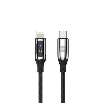 Forever LCD Type-C - Lightning kábel 27W 1m - fekete kép