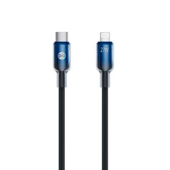 Forever Ombre Type-C - Lightning kábel 27W 1m - fekete kép