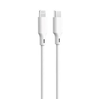 Forever Recycling kábel USB-C - Lightning 1,5m 3A KR12-CL-00 fehér kép
