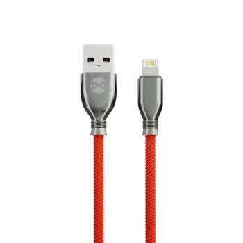 Forever Tornado USB-A - Lightning kábel 3A 1m - piros kép