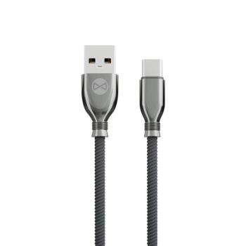 Forever Tornado USB-A - Type-C kábel 3A 1m - fekete kép