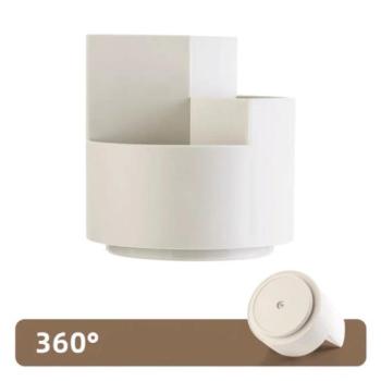 Forgatható asztali írószertartó - fehér kép