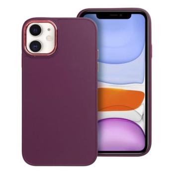 Frame Apple iPhone 11 közepesen ütésálló tok kameravédő kerettel, lila kép