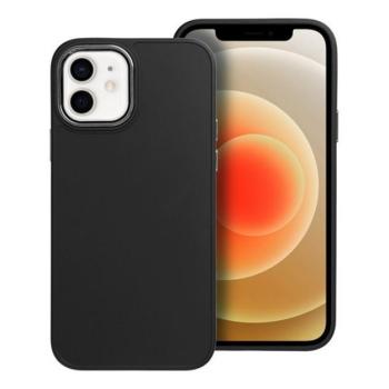 Frame Apple iPhone 12/12 Pro közepesen ütésálló tok kameravédő kerettel, fekete kép