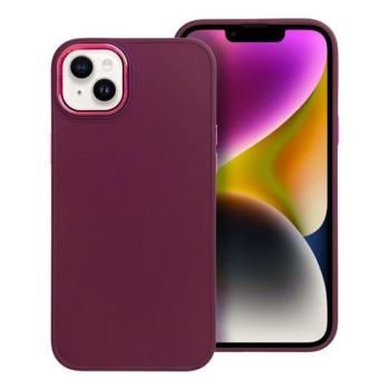 Frame Apple iPhone 14 Plus közepesen ütésálló tok kameravédő kerettel, lila kép