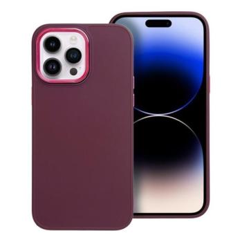 Frame Apple iPhone 14 Pro Max közepesen ütésálló tok kameravédő kerettel, lila kép