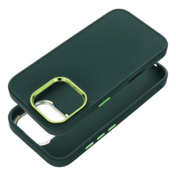 Frame Apple iPhone 16e Ultra közepesen ütésálló tok kameravédő kerettel, zöld kép
