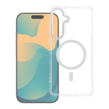 Frame Clear Hybrid Mag Samsung Galaxy A37 hátlap tok, MagSafe, átlátszó-fehér kép