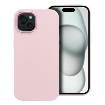 Frame iPhone 15 közepesen ütésálló tok kameravédő kerettel, rózsaszín kép