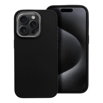 Frame iPhone 15 Pro közepesen ütésálló tok kameravédő kerettel, fekete kép