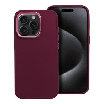 Frame iPhone 15 Pro közepesen ütésálló tok kameravédő kerettel, lila kép