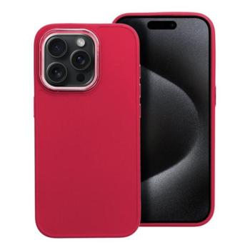Frame iPhone 15 Pro közepesen ütésálló tok kameravédő kerettel, magenta kép
