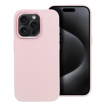 Frame iPhone 15 Pro közepesen ütésálló tok kameravédő kerettel, rózsaszín kép