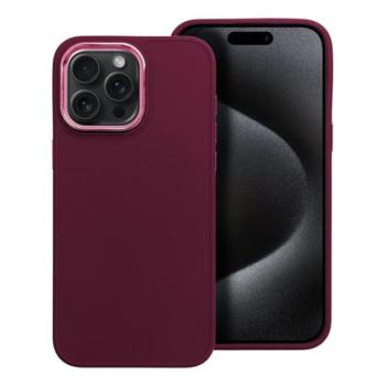 Frame iPhone 15 Pro Max közepesen ütésálló tok kameravédő kerettel, lila kép