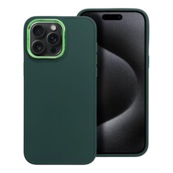 Frame iPhone 15 Pro Max közepesen ütésálló tok kameravédő kerettel, zöld kép