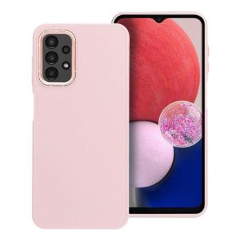 Frame Samsung Galaxy A13 5G/A04S közepesen ütésálló tok kameravédő kerettel, rózsaszín kép