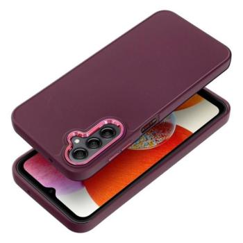 Frame Samsung Galaxy A14 4G/A14 5G közepesen ütésálló tok kameravédő kerettel, lila kép