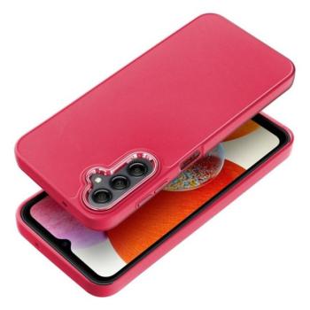 Frame Samsung Galaxy A14 4G/A14 5G közepesen ütésálló tok kameravédő kerettel, magenta kép