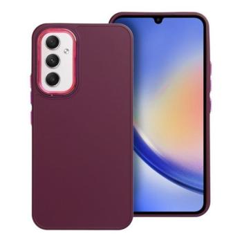Frame Samsung Galaxy A54 5G közepesen ütésálló tok kameravédő kerettel, lila kép