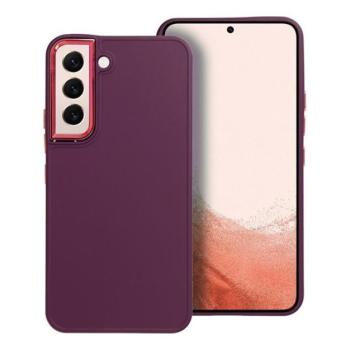Frame Samsung Galaxy S22 közepesen ütésálló tok kameravédő kerettel, lila kép