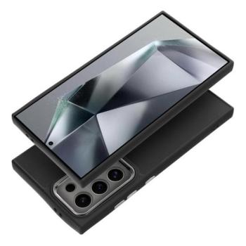 Frame Samsung Galaxy S24 FE közepesen ütésálló tok kameravédő kerettel, fekete kép