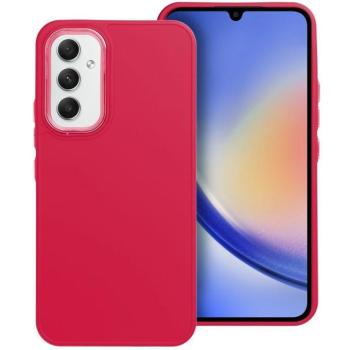 Frame Samsung Galaxy S25 Ultra közepesen ütésálló tok kameravédő kerettel, magenta kép