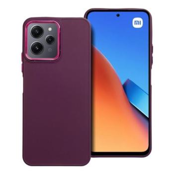 Frame Xiaomi Redmi 12 4G / 12 5G közepesen ütésálló tok kameravédő kerettel, lila kép