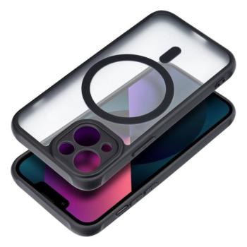 Full Matte Mag Cover tok Magsafe kompatibilis iPhone 13 fekete kép