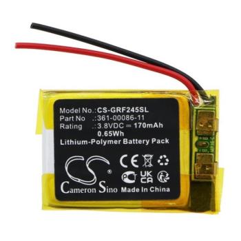 Garmin Forerunner 245 / 245 Music, Akkumulátor, 170 mAh, Li-Polymer, Cameron Sino, kompatibilis kép