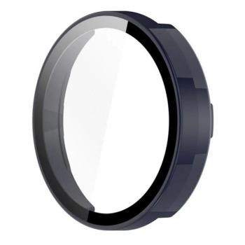 Garmin Lily 2 / Lily 2 Active, Műanyag védőkeret, kijelzővédő üveggel, közepesen ütésálló, szíj nélkül, sötétkék kép